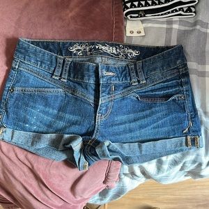 Super cute express Jean shorts! Slightly distressed style!